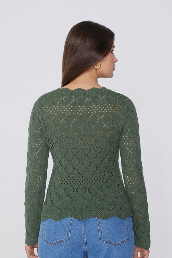 Tezenis Jersey de Manga Larga Perforado de Crochet Rebajas