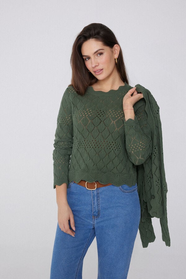 Tezenis Jersey de Manga Larga Perforado de Crochet Rebajas