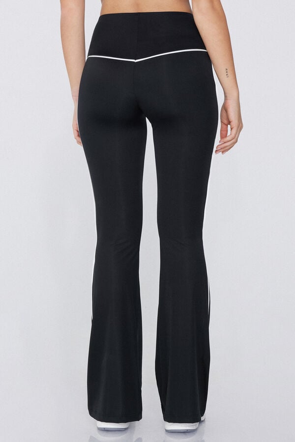 Tezenis Leggings Flare Microfibra con Ribete Liquidación