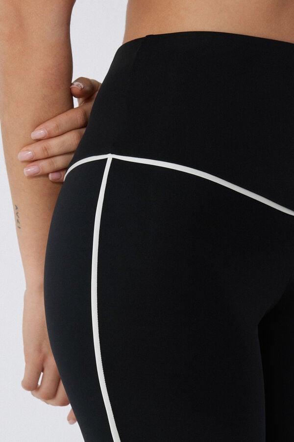 Tezenis Leggings Flare Microfibra con Ribete Liquidación