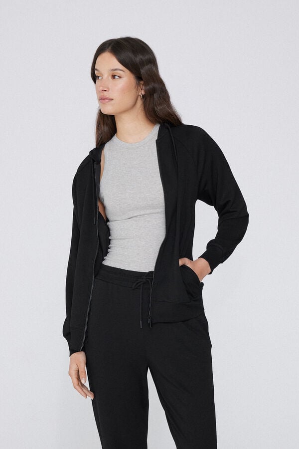 Tezenis Sudadera de Viscosa Suave con Cremallera y Capucha Precios de Black Friday