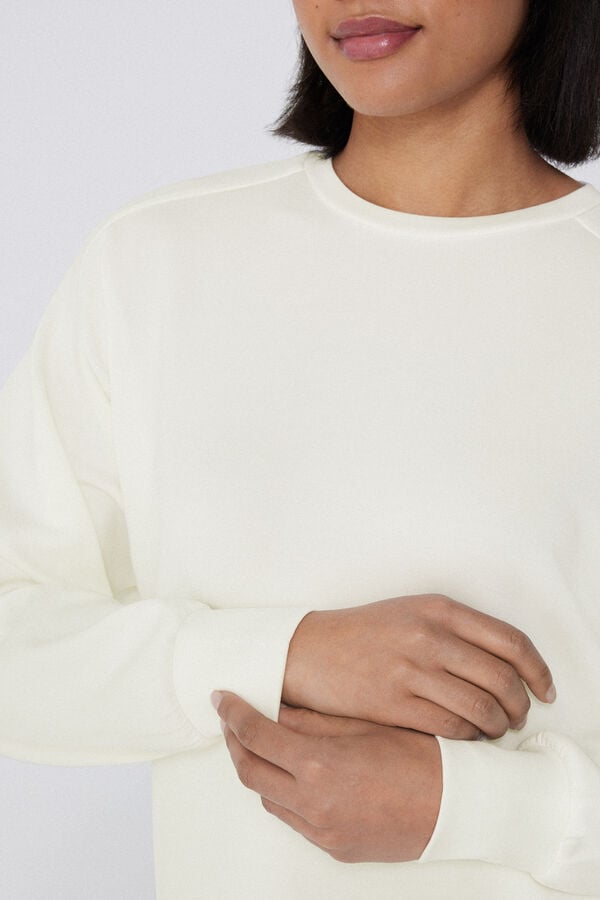 Tezenis Sudadera de Viscosa Suave con Cuello Redondo Descuentos del mes