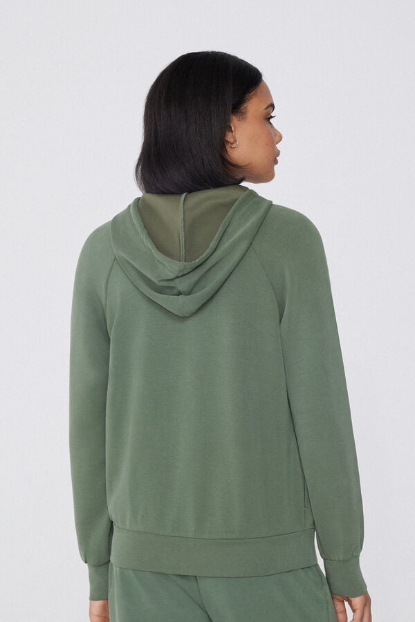 Tezenis Sudadera de Viscosa Suave con Cremallera y Capucha Oferta exclusiva