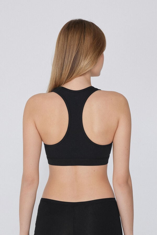 Tezenis Sujetador Brasier Escote Americano Algodón Elástico Última moda