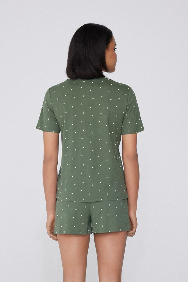 Tezenis Pijama Corto Manga Corta Algodón Estampado Lunares Precio ultrabajo