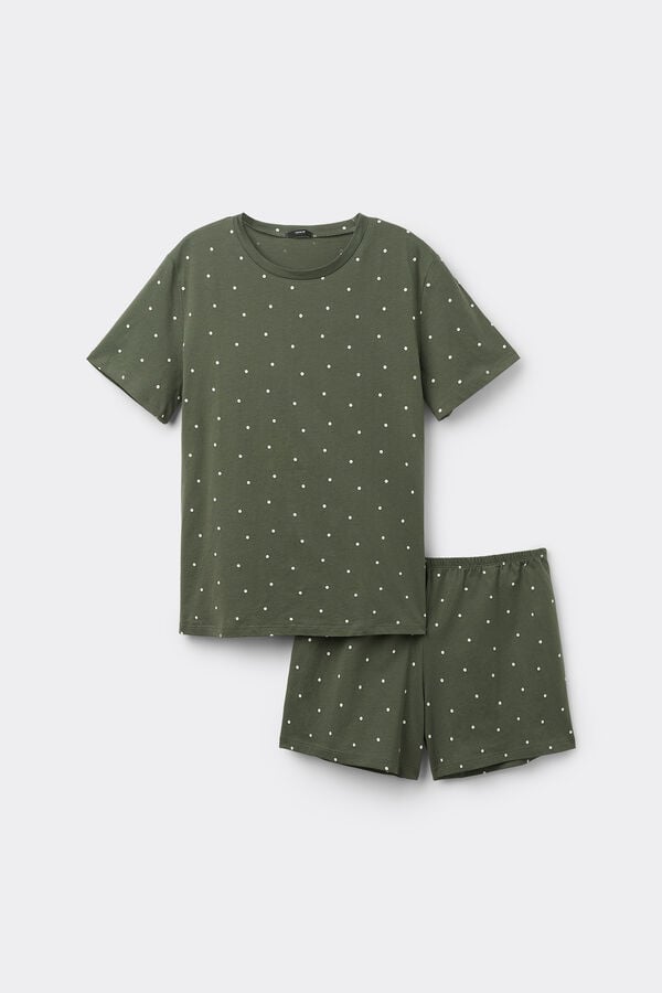 Tezenis Pijama Corto Manga Corta Algodón Estampado Lunares Precio ultrabajo