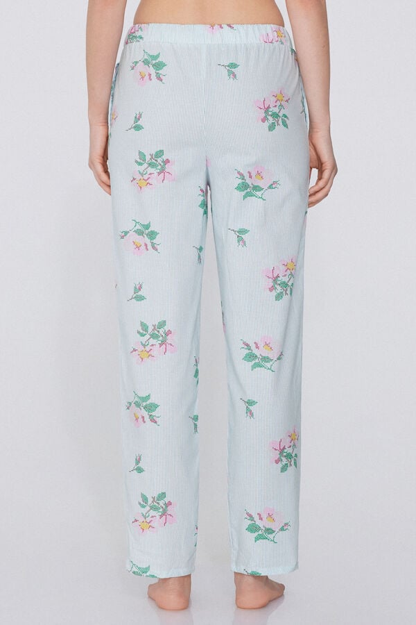 Tezenis Pantalón Largo de Tela de Algodón con Cordón Gran oferta