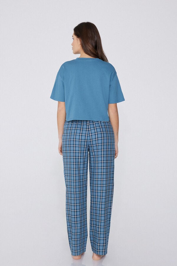 Tezenis Pijama de Media Manga con Pantalón Largo de Tela Rebajas baratas
