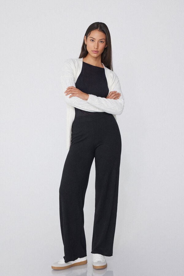 Tezenis Pantalón Palazzo Grueso con Lana Grandes descuentos