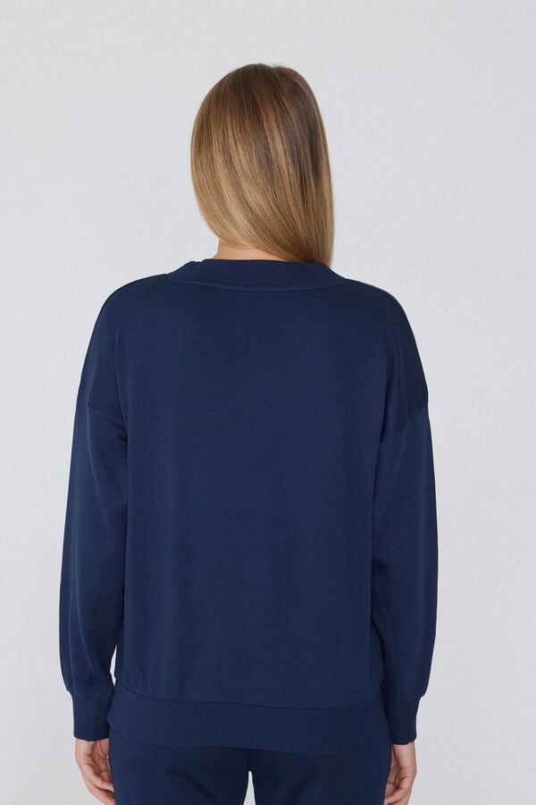 Tezenis Sudadera Gruesa Manga Larga Escote Pico Liquidación