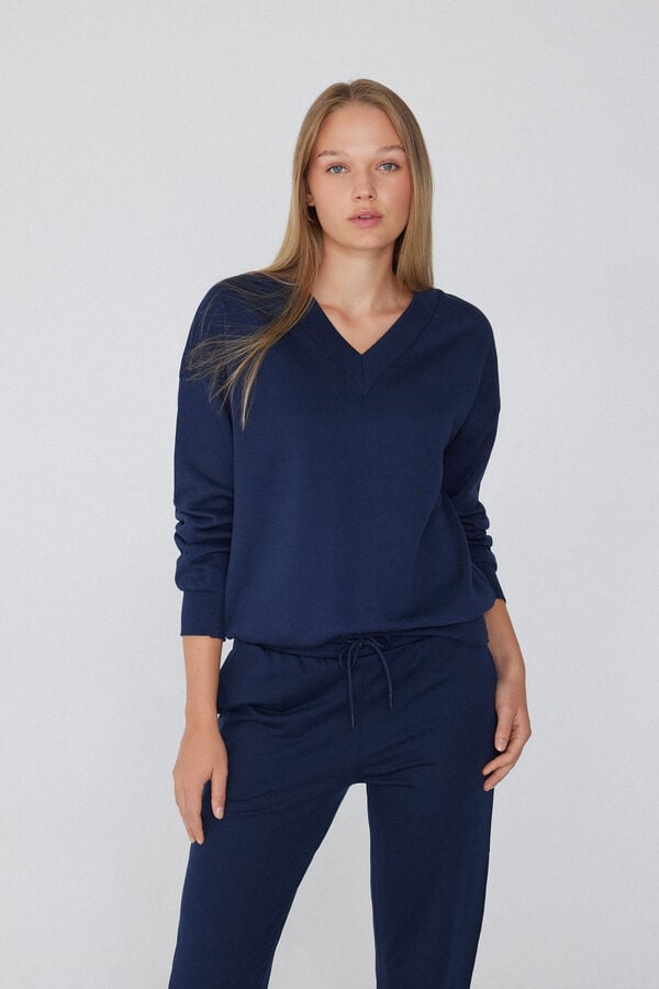 Tezenis Sudadera Gruesa Manga Larga Escote Pico Liquidación