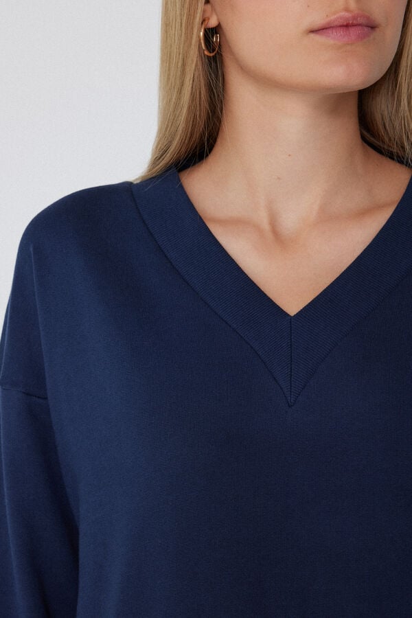 Tezenis Sudadera Gruesa Manga Larga Escote Pico Liquidación