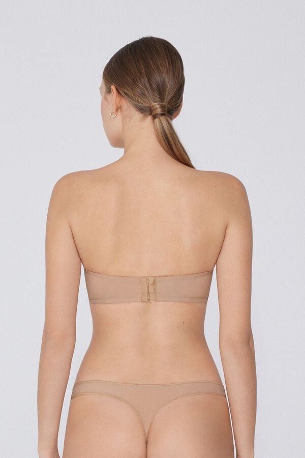 Tezenis Sujetador Bandeau Escotado con Relleno de Microfibra Reciclada Promoción por tiempo limitado