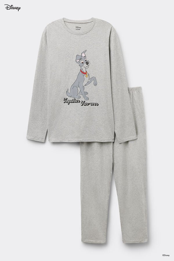 Tezenis Pijama Largo de Algodón con Estampado de Disney de Vagabundo Envío gratis