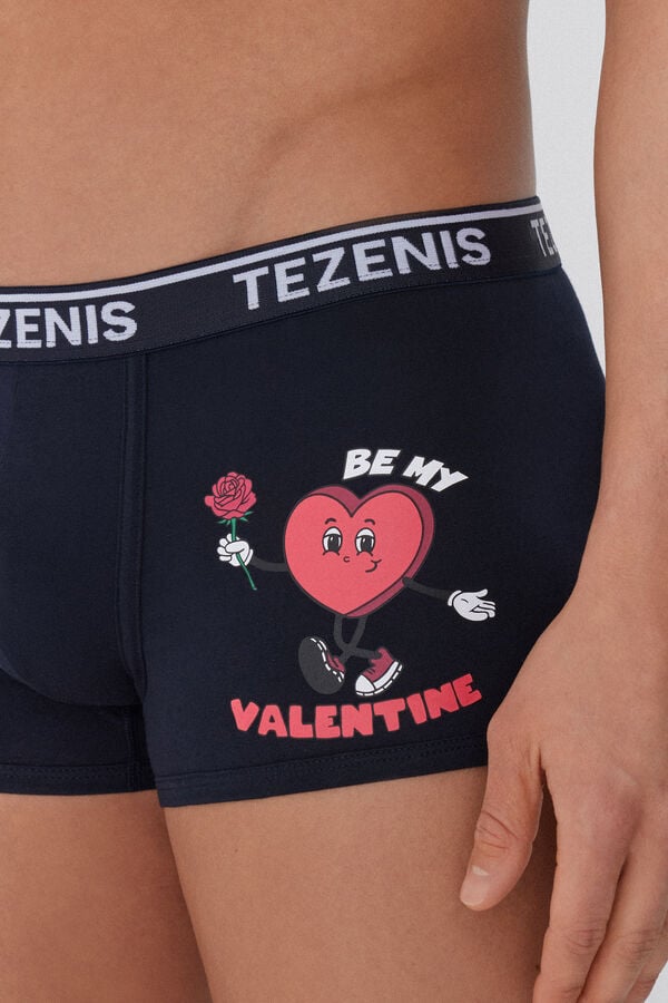 Tezenis Bóxer de Algodón Estampado con Bordes en Contraste con Logo Últimos 3 días