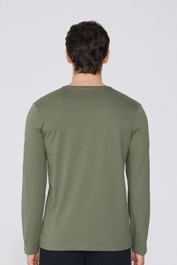 Tezenis Camiseta 100% algodón manga larga y cuello redondo hombre Solo queda un día