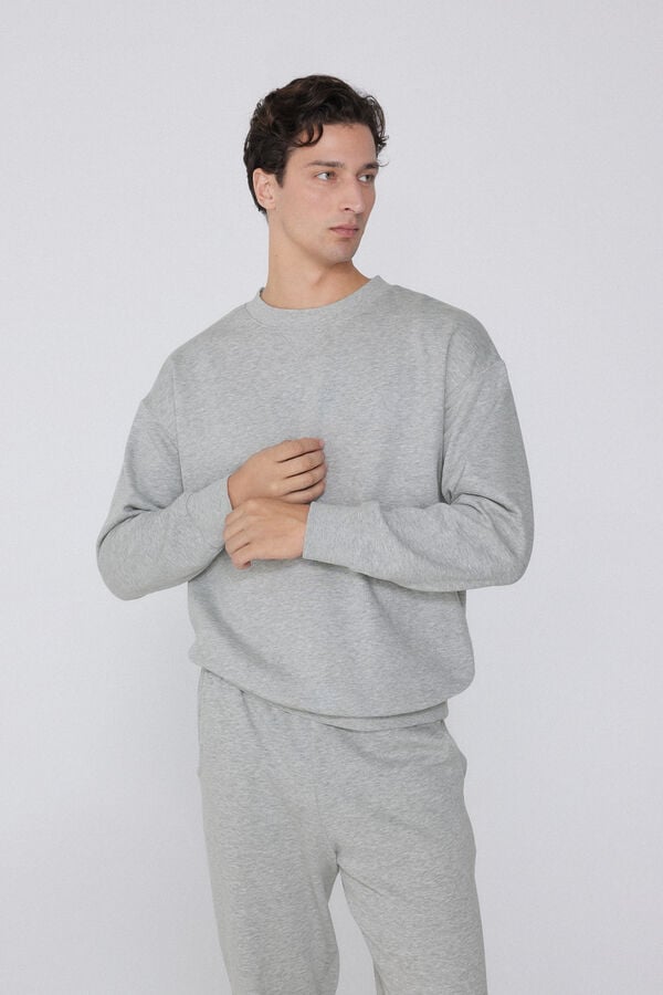 Tezenis Sudadera básica 100 algodón con cuello redondo Envío internacional gratuito