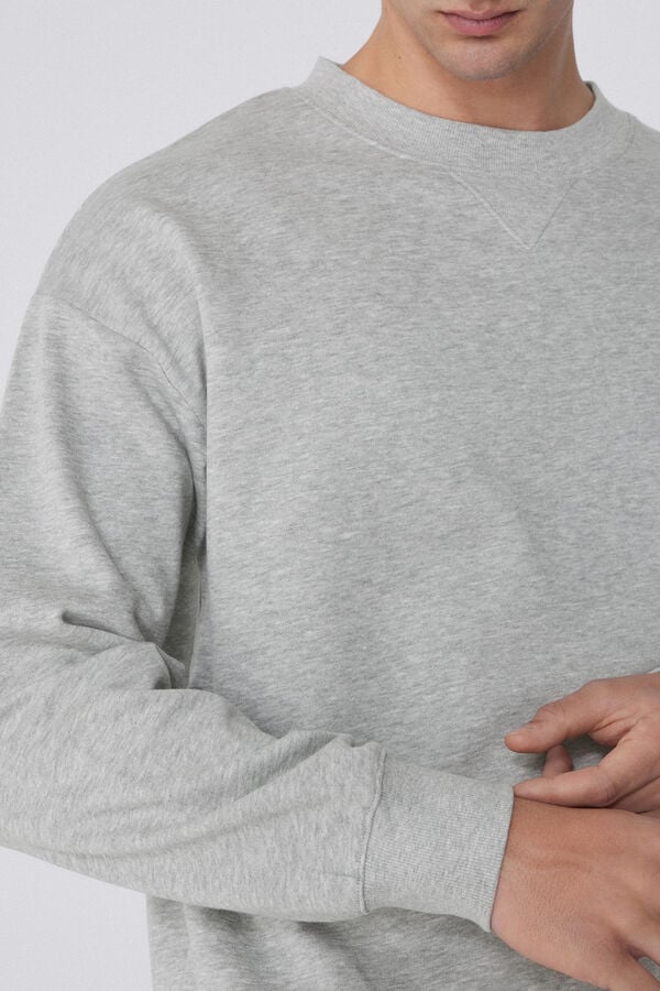 Tezenis Sudadera básica 100 algodón con cuello redondo Envío internacional gratuito