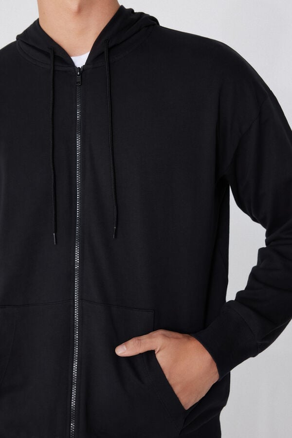 Tezenis Sudadera de Manga Larga con Cremallera y Capucha Tienda de fábrica