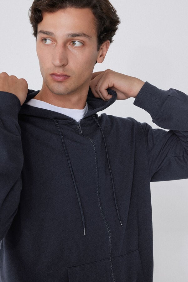 Tezenis Sudadera de Manga Larga con Cremallera y Capucha Ahorra y exporta