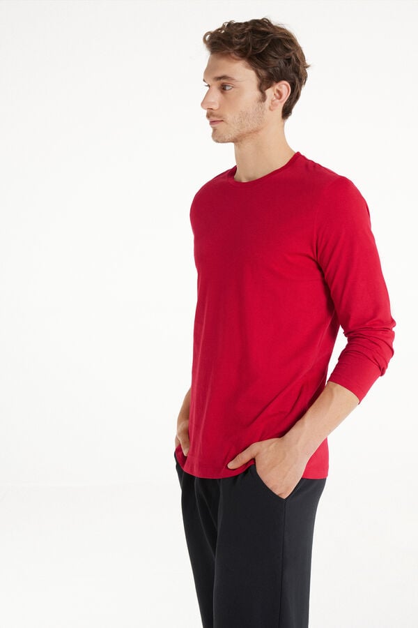 Tezenis Camiseta 100% algodón manga larga y cuello redondo hombre Oferta exclusiva