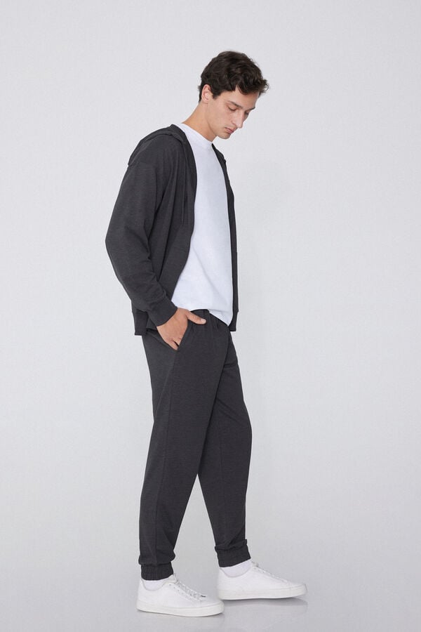 Tezenis Pantalones Largos de Felpa con Bolsillos Grandes ahorros