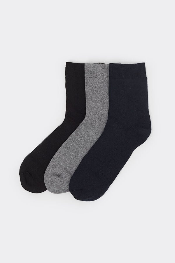 Tezenis 3 Pares Calcetines Cortos Algodón Término Hombre