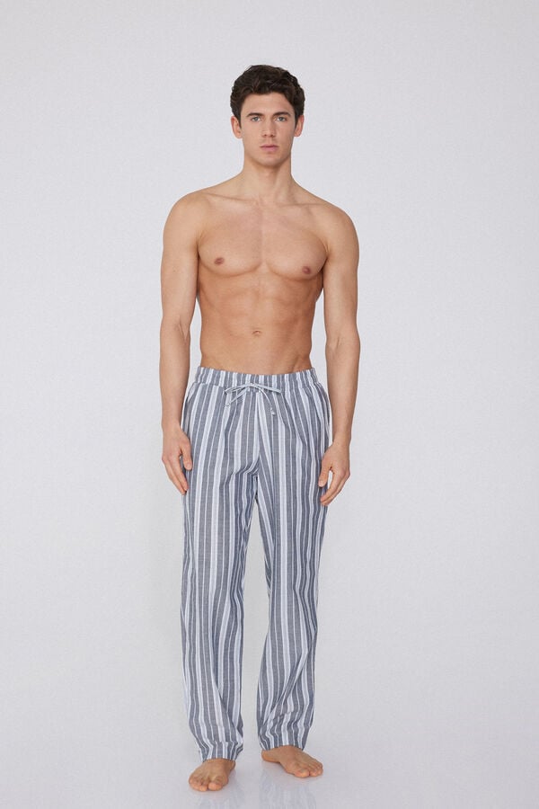 Tezenis Pantalón Largo de Tela de Algodón con Bolsillos Tienda