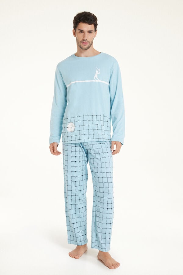 Tezenis Pijama Largo de Algodón Grueso Tenis Últimos 3 días