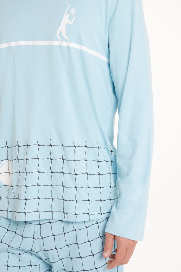 Tezenis Pijama Largo de Algodón Grueso Tenis Últimos 3 días