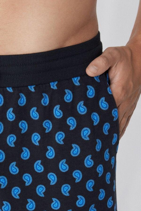 Tezenis Pantalón de Chándal de Algodón Grueso con Estampado y Bolsillos Promoción por tiempo limitado