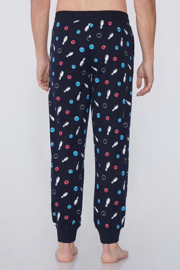 Tezenis Pantalón de Chándal de Algodón Grueso con Estampado y Bolsillos Solo hoy