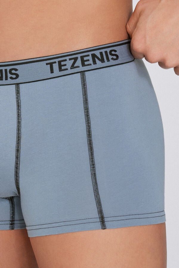 Tezenis Bóxer de Algodón Orgánico con Costuras en Contraste con Logo Libre de impuestos