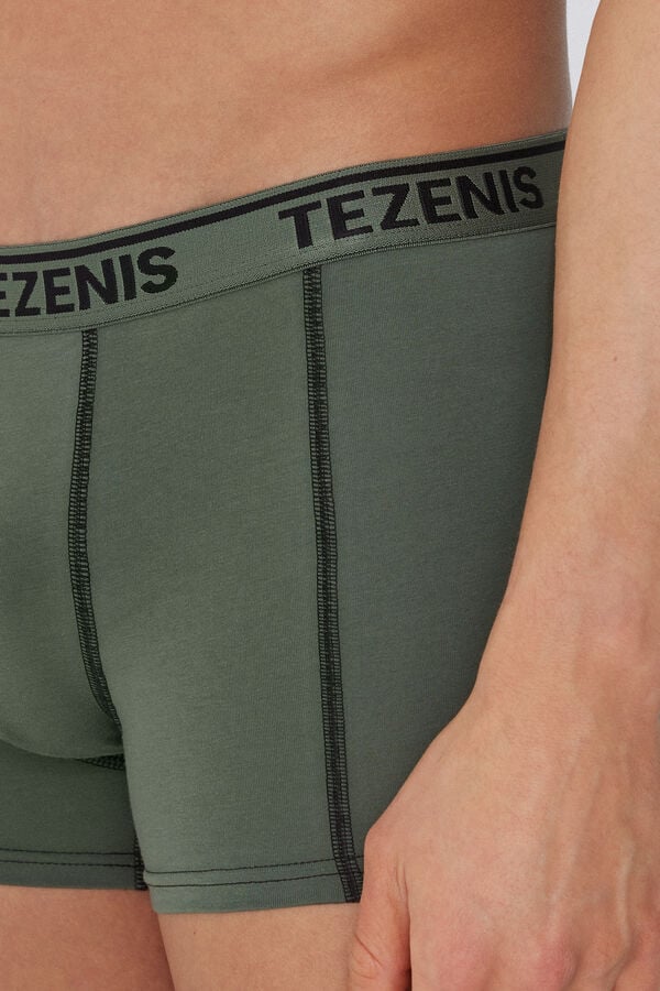 Tezenis Bóxer de Algodón Orgánico con Costuras en Contraste con Logo Descuentos del mes