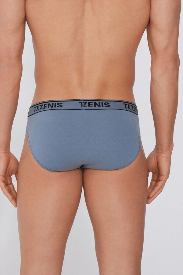 Tezenis Calzoncillos de Algodón con Costuras en Contraste con Logo Última moda
