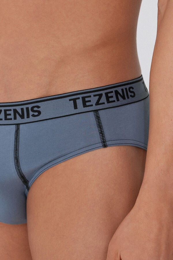 Tezenis Calzoncillos de Algodón con Costuras en Contraste con Logo Última moda