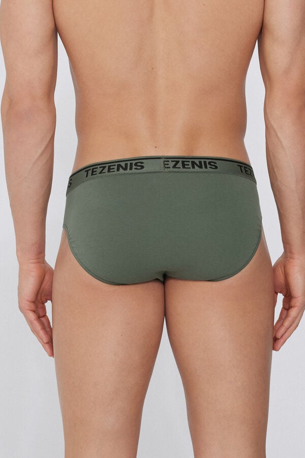 Tezenis Calzoncillos de Algodón con Costuras en Contraste con Logo Ofertas de temporada
