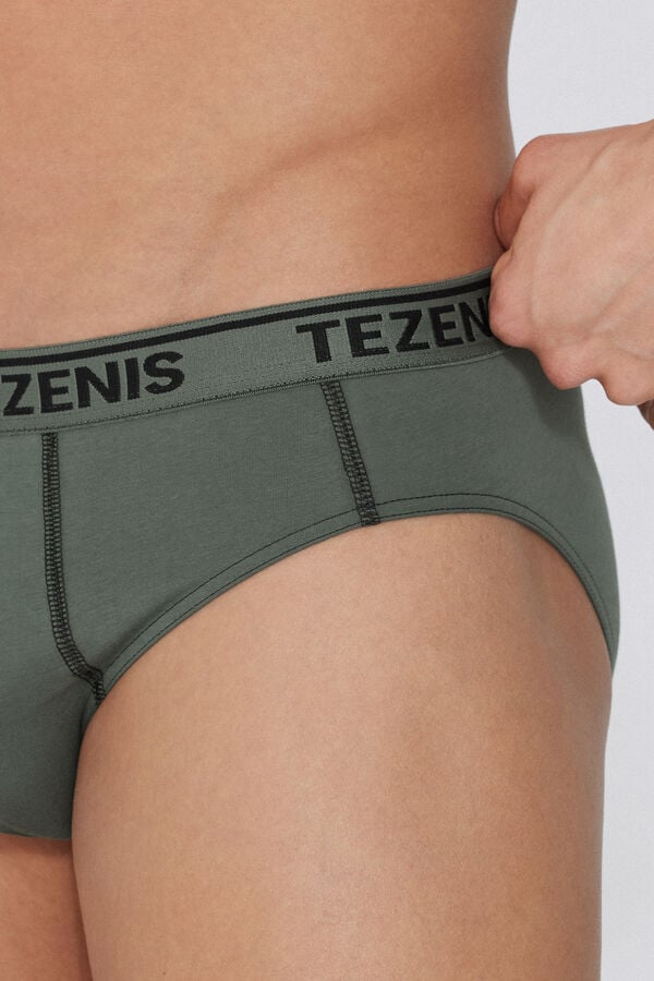 Tezenis Calzoncillos de Algodón con Costuras en Contraste con Logo Ofertas de temporada