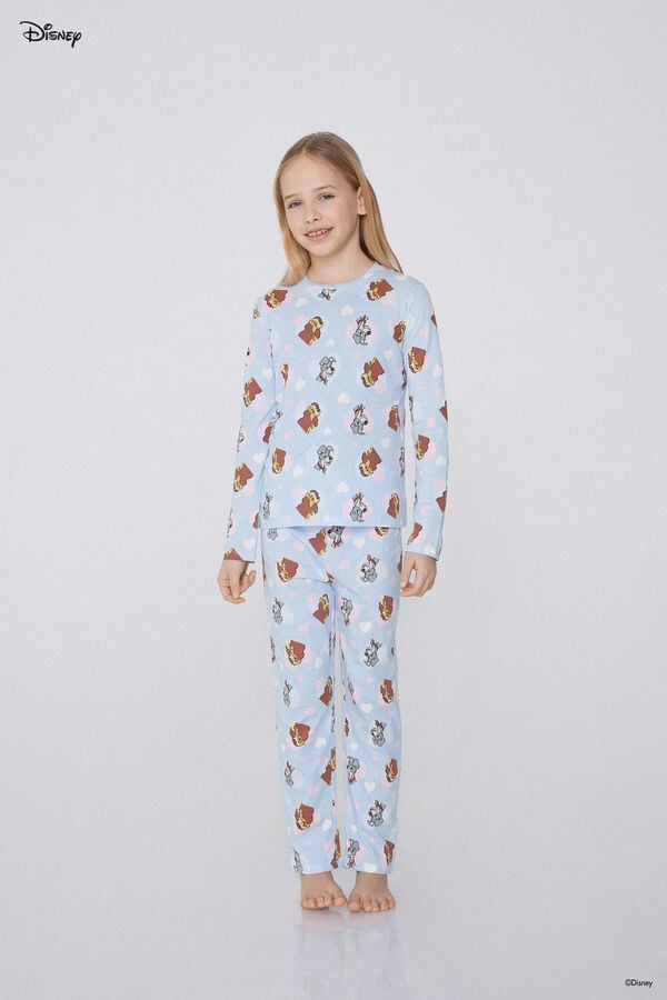 Tezenis Pijama Largo de Algodón con Estampado de Disney de La Dama y el Vagabundo Rebajas