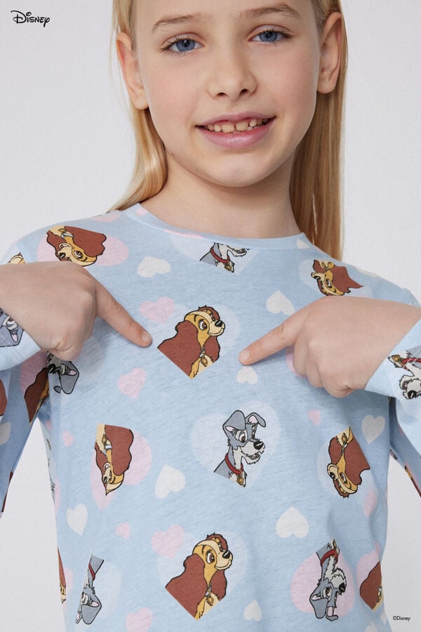 Tezenis Pijama Largo de Algodón con Estampado de Disney de La Dama y el Vagabundo Rebajas