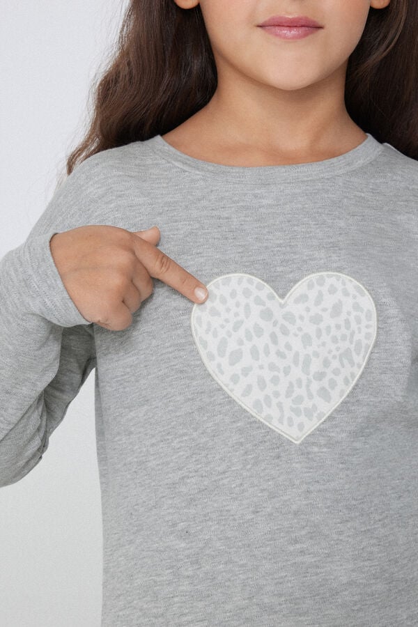 Tezenis Pijama Largo Algodón Grueso Parche Corazón Rebajas online