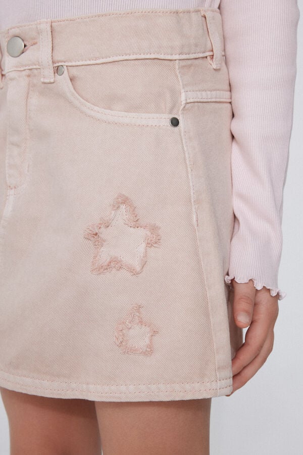 Tezenis Minifalda Denim con Parche de Estrella Niña Ofertas especiales