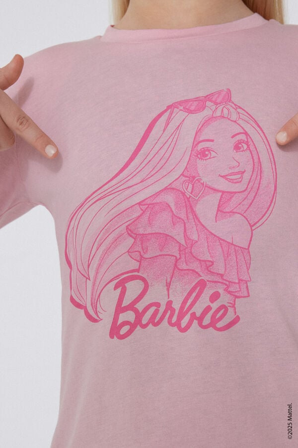 Tezenis Camiseta Manga Larga Algodón con Estampado Barbie para Niña Venta caliente