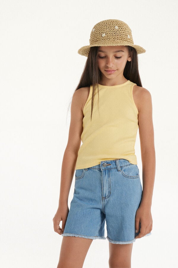 Tezenis Camiseta de Tirantes Anchos de Canalé para Niña En línea