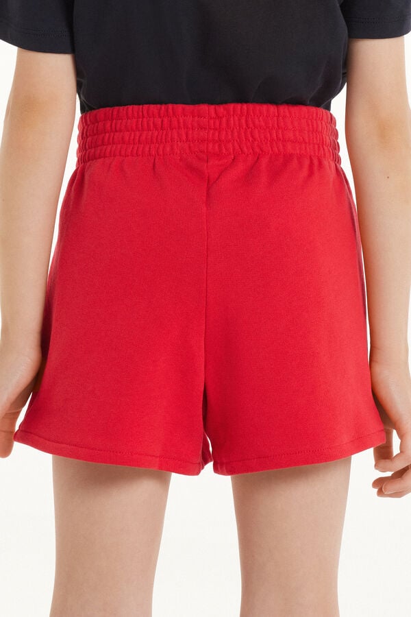 Tezenis Pantalón Corto de Felpa de Algodón Básico para Niña Venta caliente