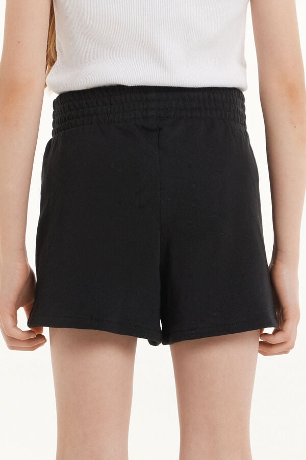 Tezenis Pantalón Corto de Felpa de Algodón Básico para Niña En oferta