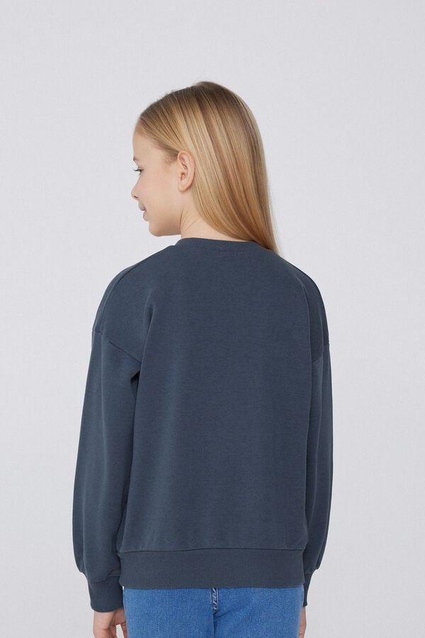 Tezenis Sudadera con Cuello Redondo y Parche Niña Envío internacional gratuito