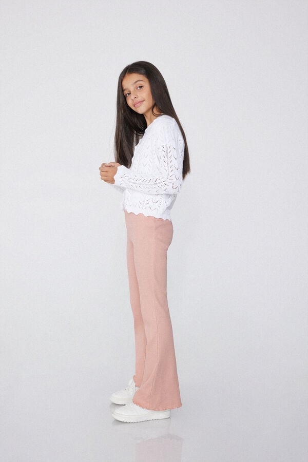 Tezenis Leggings Acampanados de Canalé para Niña Rebajas de fin de temporada
