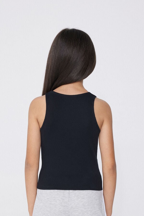 Tezenis Camiseta de Tirantes Anchos de Canalé para Niña 2025