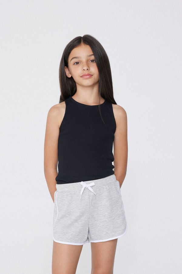 Tezenis Camiseta de Tirantes Anchos de Canalé para Niña 2025